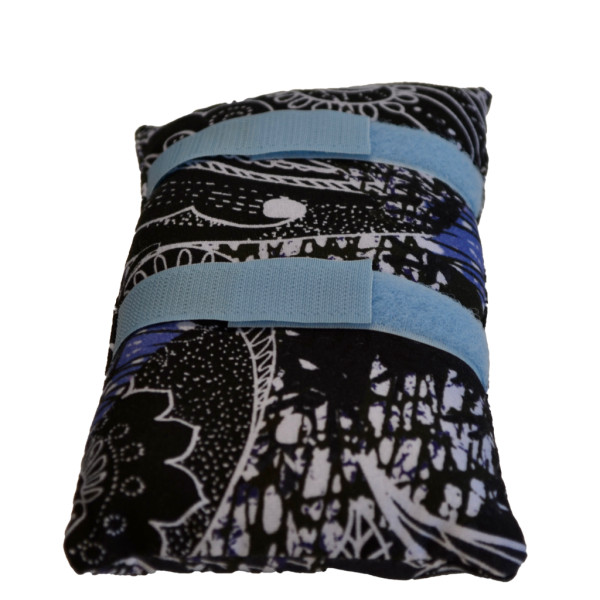 Port-a-cath kussen donker blauw met wit