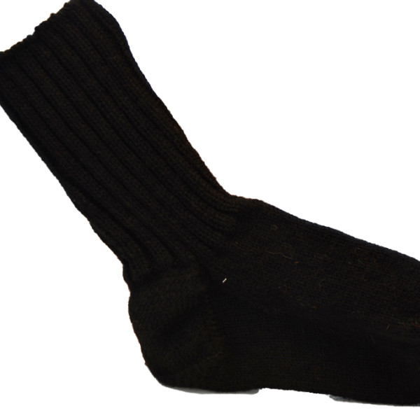 Geitenwollen sokken groen maat 40/41 zwart