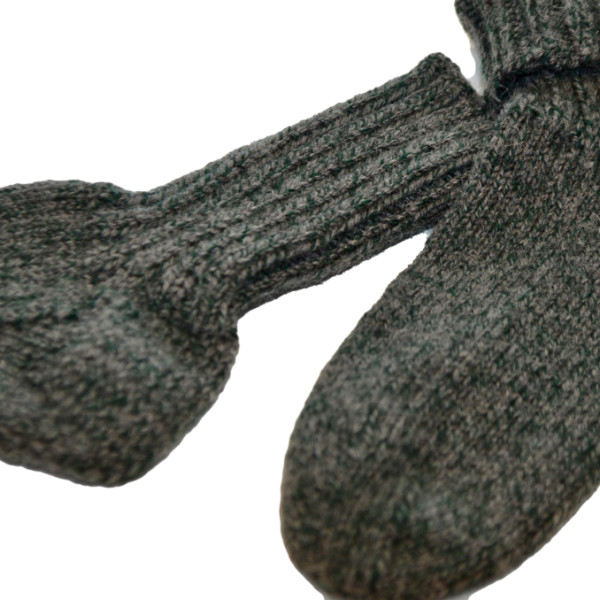 Geitenwollen sokken groen maat 26/27 grijs groen