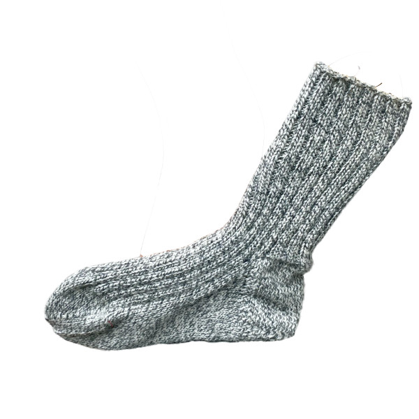 Geitenwollen sokken maat 40/41 grijs gemeleerd