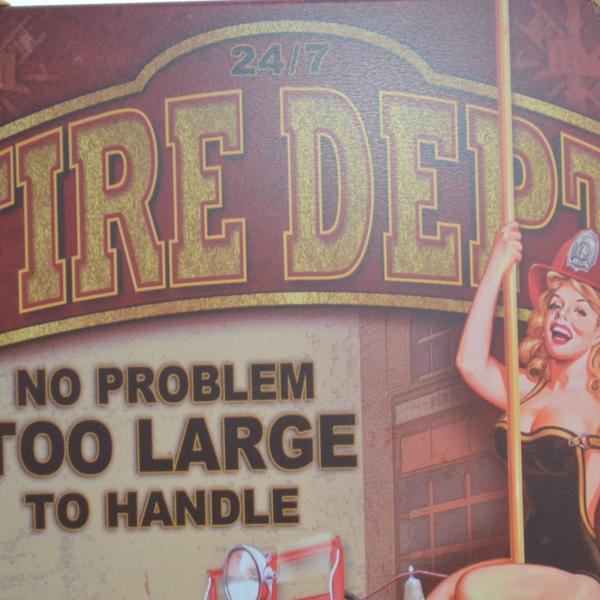 Brandweer Reclamebord ijzer metaal