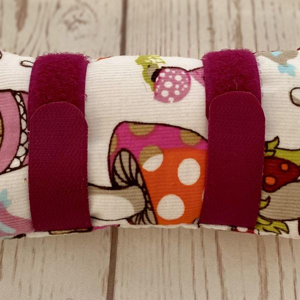 Port-a-cath kussen wit met paddestoelen