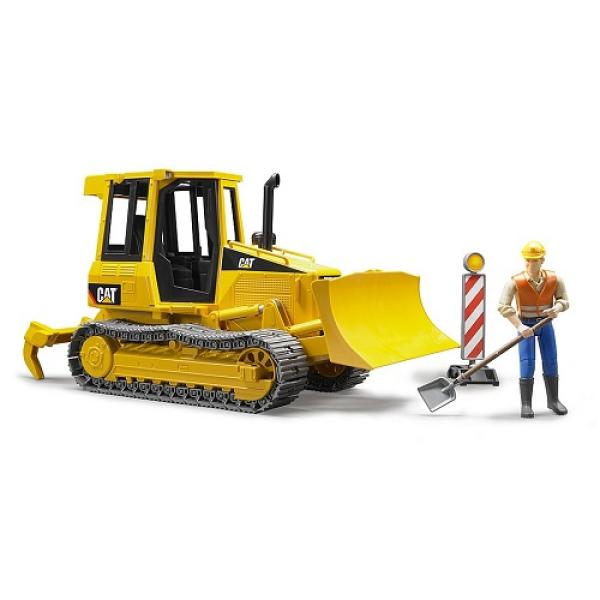 Bruder Cat mini bulldozer op rubsbanden