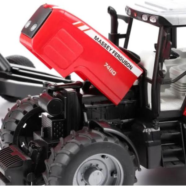 Bruder Massey Ferguson tractor met aanhanger