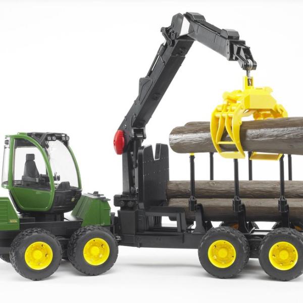 Bruder John Deere met bomentrailer