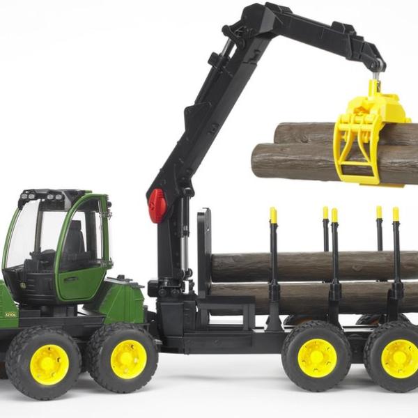 Bruder John Deere met bomentrailer