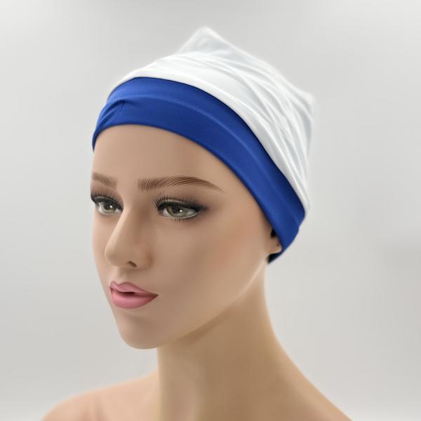 Badmuts chemomuts blauw one size
