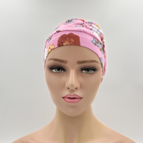 Badmuts chemomuts frisse roze kleuren one size