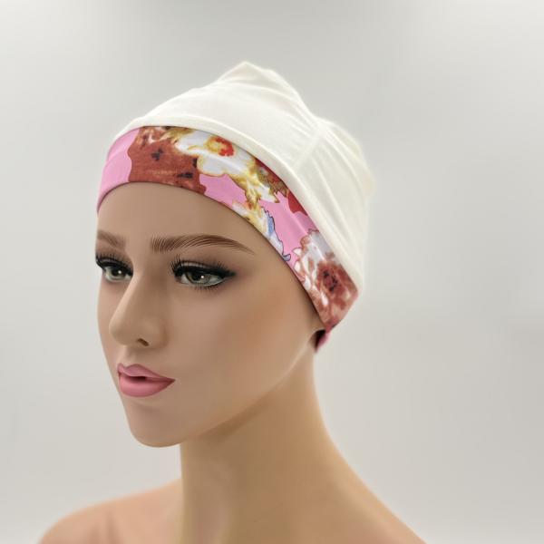 Badmuts chemomuts frisse roze kleuren one size