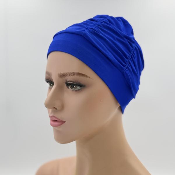 Badmuts chemomuts kobalt blauw one size