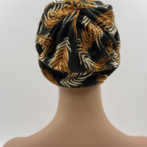 Handgemaakte chemo muts Bente groen maat S