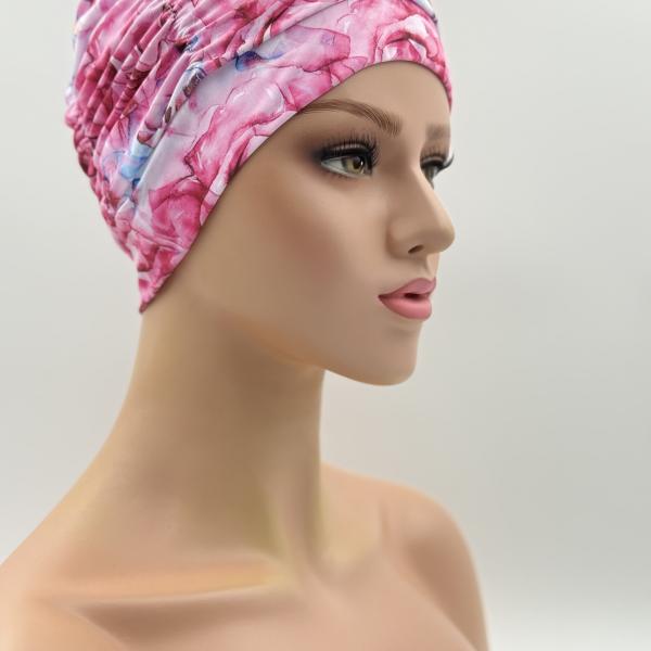 Badmuts chemomuts Roze wave one size