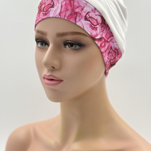 Badmuts chemomuts Roze wave one size