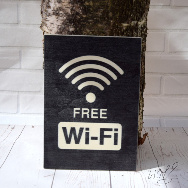 Bordje gratis WiFi
