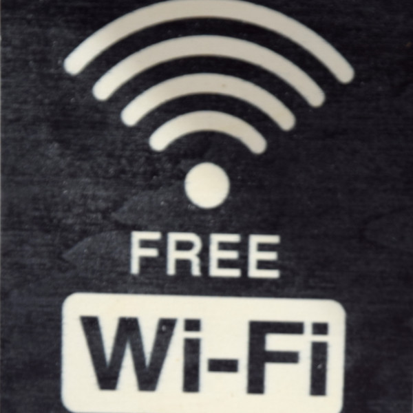Bordje gratis WiFi